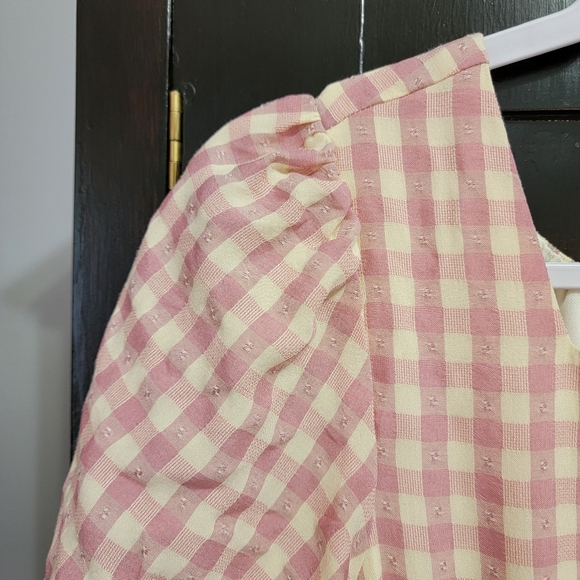 Cottagecore Pink Gingham Dress - Picture 4 of 10